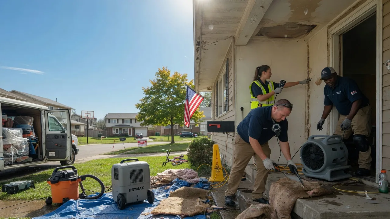 Water Damage Restoration in Middle Point, OH near me